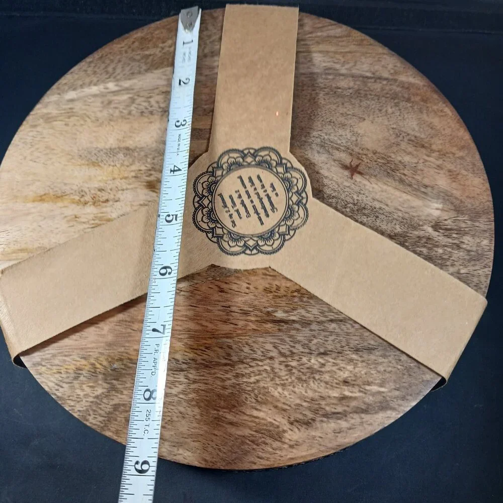 Wood Round Serving Boards or Trivets set of 2 (NWT)